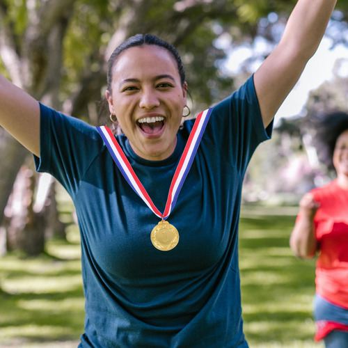 Medallas Deportivas Portátiles De Aleación De Zinc, 3 Unidad