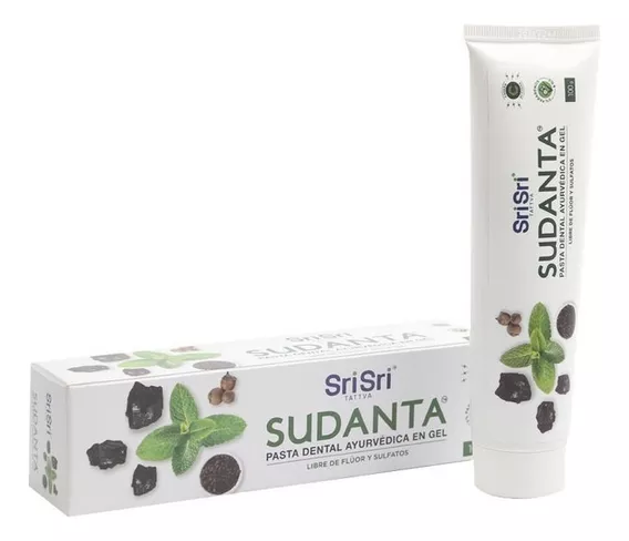 Pasta Dental Vegana Gel Sri Sri Sudanta Ayurveda Sin Tacc