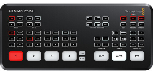 Blackmagic Design Switcher Atem Mini Pro Iso Hdmi Live Strea