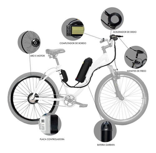 Imagem 4 de 6 de Kit Elétrico Para Bicicleta Aro 20, 26 Ou 29 - Two Dogs