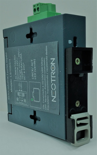 Imagem 5 de 8 de Switch Industrial Ethernet Gigabit 5 Portas Trilho Din 24v