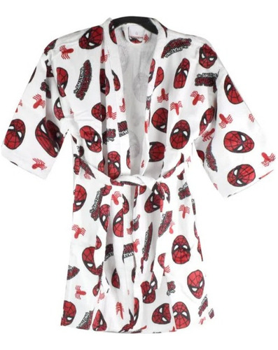 Bata Baño Infantil Algodón Spiderman Dohler Original