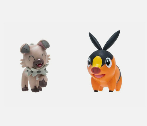 Figuras Pokemon Tepig + Rockruff - Pokemon Battle Ready