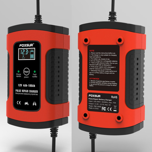 Cargador Inteligente Batería Plomo Ácido 12v Carga Batería