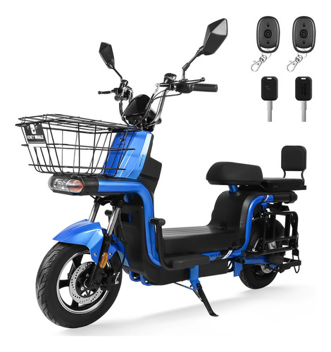 Moto Eléctrica Bicicleta Eléctrica Para Adultos 55km/h U7s Color Azul