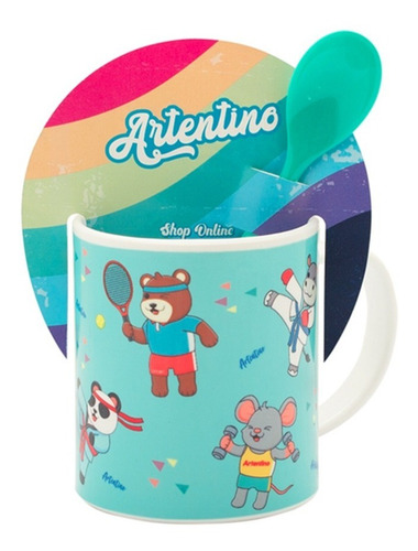 Imagen 5 de 10 de Pack 6 Jarro Taza Infantil Nena Nene Regalo Cuchara Acrilico
