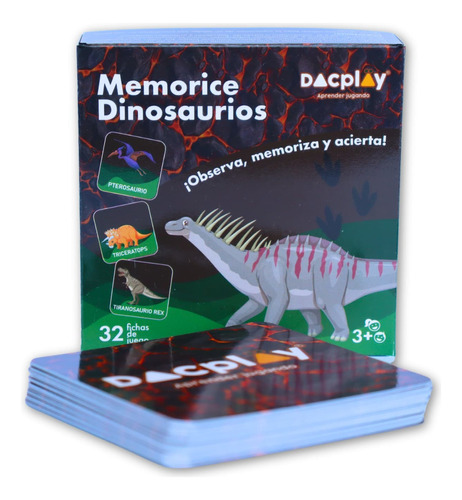 Memorice Dinosaurios - Tarjetas Didácticas De Dinosaurios 