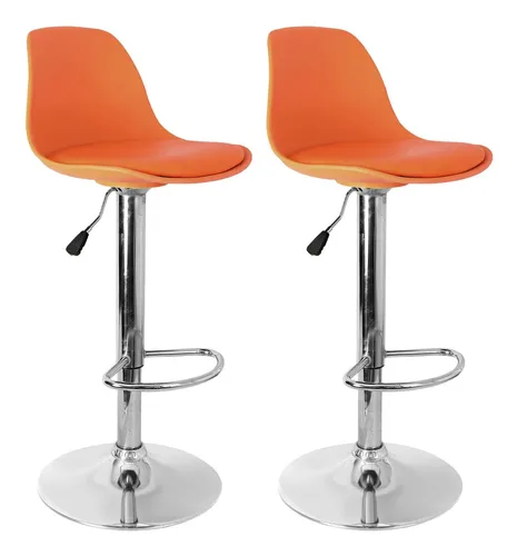 comprar Set X2  Silla Bar Butaco Alta Giratoria Barra Bar Cocina Ref