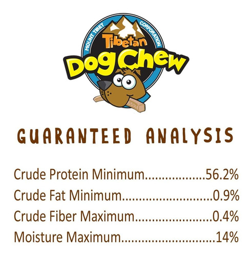 Masticable Tibetano Para Perros, Queso Yak Del Himalaya, 100