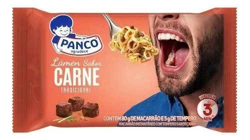 Macarrão Instantâneo Panco Lamen Sabor Carne 85g