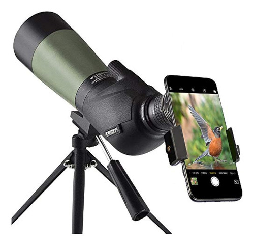 Gosky 20-60x60 Hd Telescopio Con Trípode, Bolsa De Transport