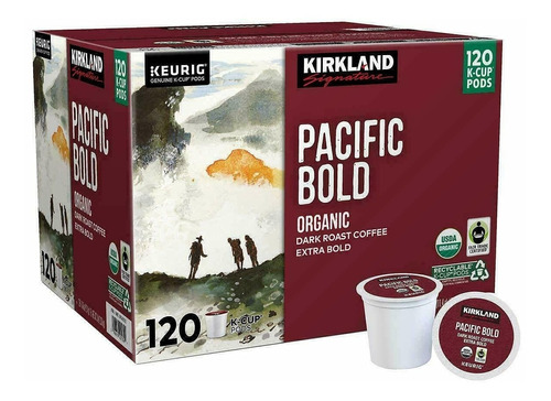 Keurig Café Orgánico Kirkland Pacific Bold K-cup 120 Pods