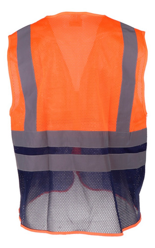 Colete De Segurança Com Faixa Reflexiva Xl Laranja