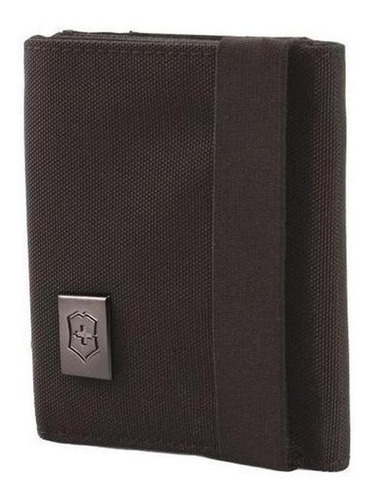 Billetera Victorinox Trifold color black de nailon - 10cm x 9cm x 3cm CON PROTECCION RFID