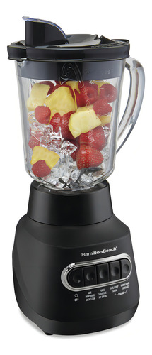 LICUADORA Hamilton Beach Power Elite, tarro de vidrio, 1,2 L, color negro, 127 V