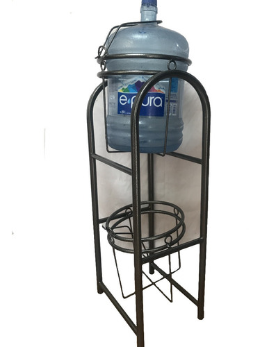 Porta Garrafon Para Agua Metálico Reforzado Piso 100cm Alto