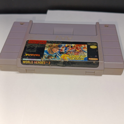 World Heroes 2 Super Nintendo Snes Original (Reacondicionado)