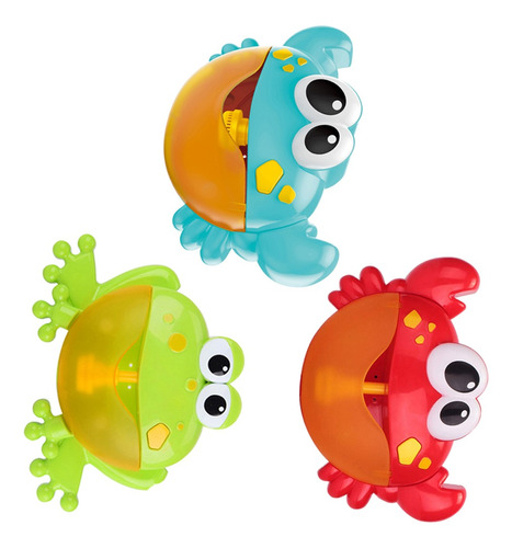 3pieces & Frog Bubble Maker Machine Musical Baby Kids Baño 