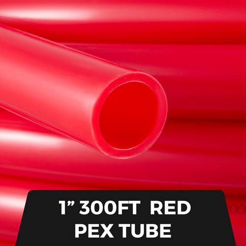 Vevor Tubería Pex Calefacción Radiante Evoh 300pies 1 PuLG Color Rojo