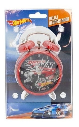 Reloj Despertador Hot Wheels Metal - Del Tomate