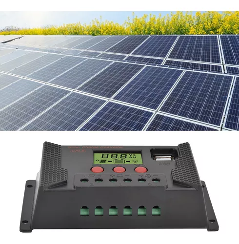 Panel Solar Portátil 12V, Controlador 40A para Cargar de Batería