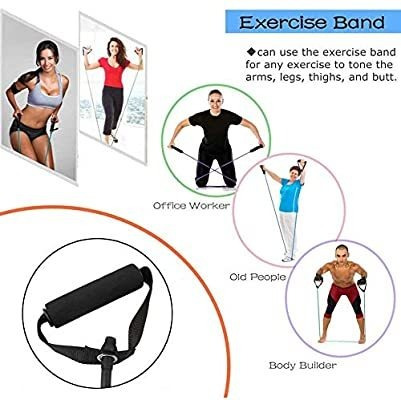 Imagen 6 de 9 de Bandas Elásticas Kit Teratubos Set X 4 Ejercicio Gym