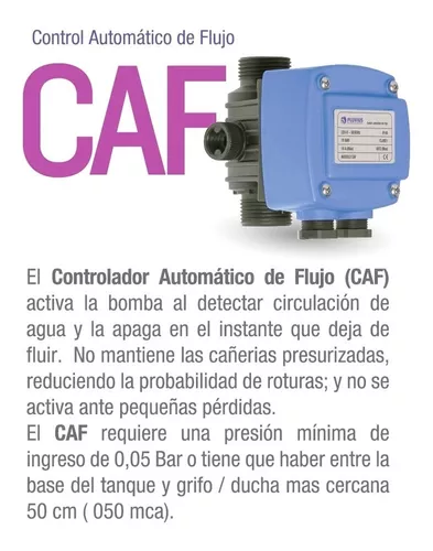 Control Automatico Agua Pluvius Caf Presion Presurizadora