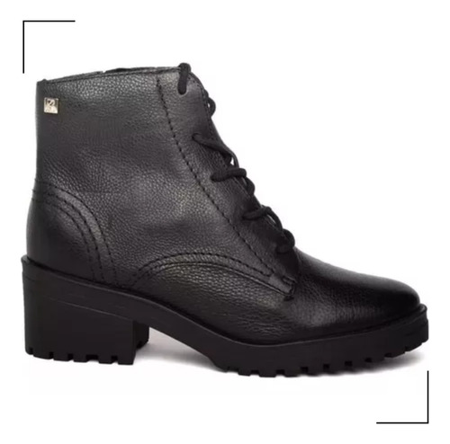 Bota Coturno Feminino Original Bottero Couro Burnish