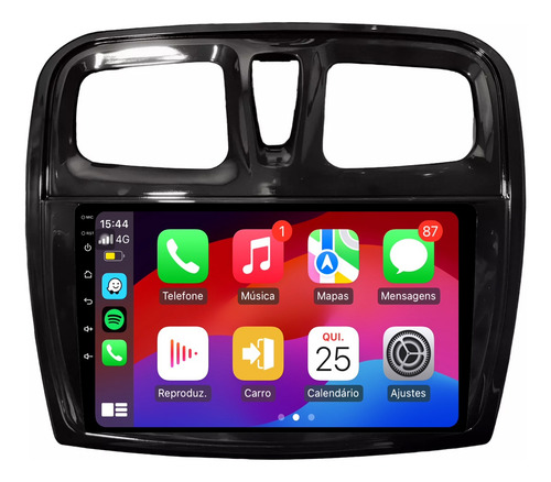 Multimidia Sandero 15/19 9p Qled Android Carplay 2gb 32gb