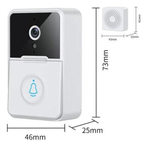 Timbre Inalámbrico Con Cámara Y Wifi A Prueba De Agua