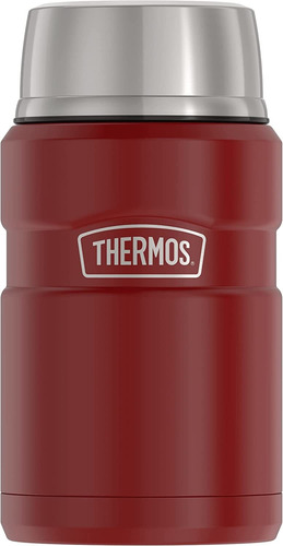 Contenedor De Alimentos Térmico Thermos De 710ml, Rojo Mate