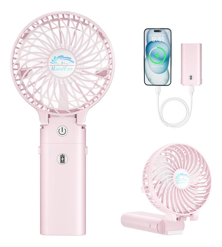 Handfan Ventilador De Mano Recargable De 5200 Mah, De Mano 5