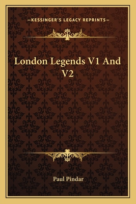 Libro London Legends V1 And V2 - Pindar, Paul