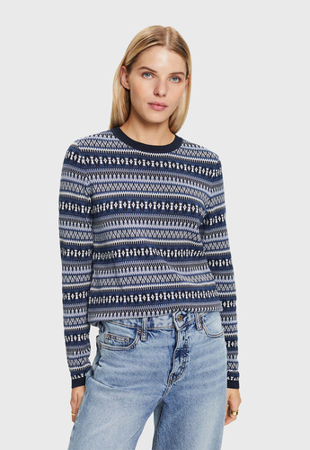 Sweater De Estilo Jacquard Mujer Esprit 103cc1i304