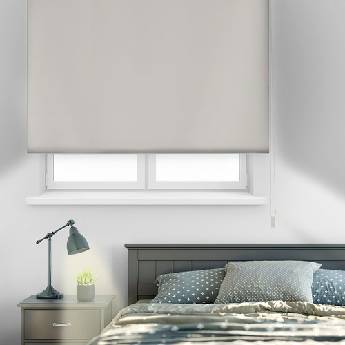 Cortina Roller Blackout 160 Ancho X 130 Alto Entrega Rapida Lista Para Instalar Color Blanco Al Exterior