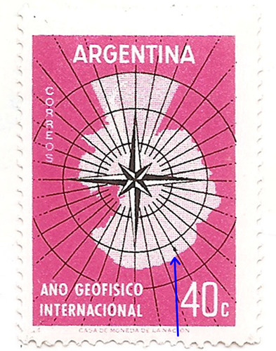 Argentina 591 Gj 1108 Variedad Esp 760 P 17 Gran Punto Mint