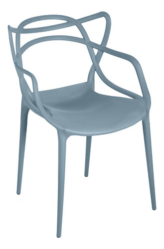 Cadeira de jantar Top Chairs Top Chairs Allegra, estrutura de cor  cinza, 6 unidades