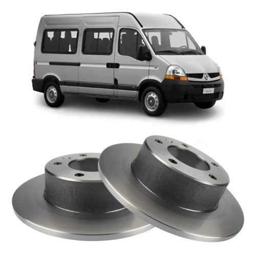 Par Disco De Freio Dianteiro Renault Master 2003/2012.  2pcs