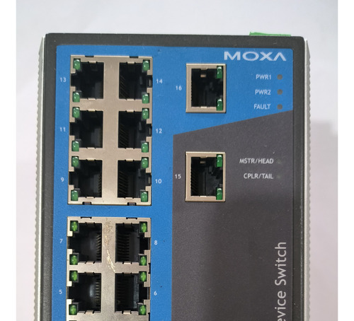 Switch Administrable Moxa 16 Puertos,24 Vdc (Usado)