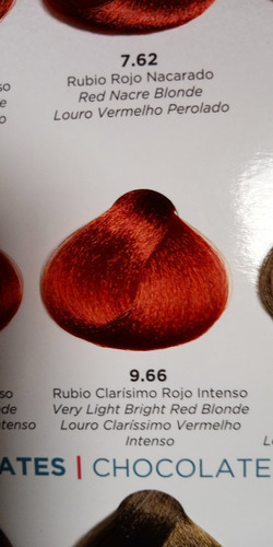 Kit Kit Kuul  Tinte tono 9.66 rubio clarísimo rojo intenso para cabello