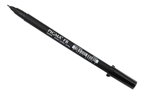 Marcador Rotulador Sakura Tinta Negra Pincel Fino 155mm