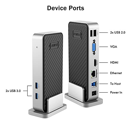 Estación De Acoplamiento Usb 3.0 Para Mac/windows, Dual