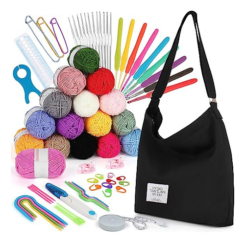 Kit De Crochet Para Principiantes 70 Pzas Kit De Crochet Par