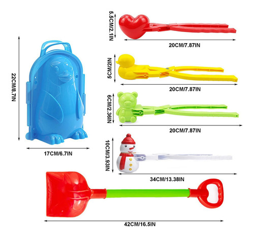 Juguetes Para Hacer Bolas De Nieve 6 Clips Para Hacer Bolas