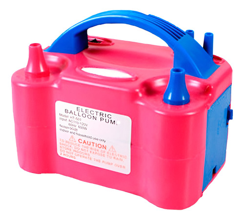 Inflador Eléctrico Doble Acción Globos - Pico Adaptador