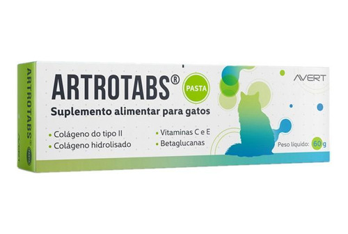 Artrotabs Pasta Suplemento Para Gatos 60g - Avert