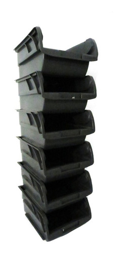 Kit De 6 Gavetas Bin Apilable De Plástico 24.5 X 17 X 11 Cm