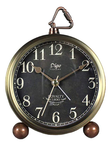 Reloj Despertador De Metal Vintage, 5,2 Pulgadas, Decor...