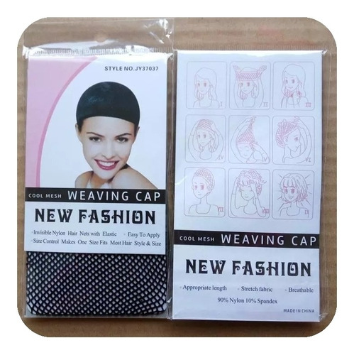 Malla Tejida Elástica Set X3 Gorro Para Cabello Reutilizable