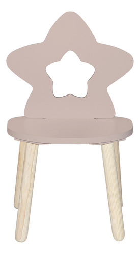 Silla Para Niños Y Niñas Con Forma De Estrella - 7 Acabados Color Rosa